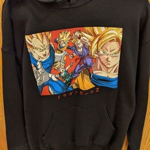 Dragonball Z Large Black Hooded Sweatshirt